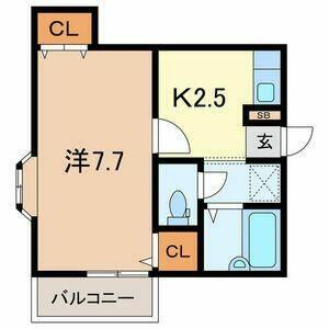 埼玉県戸田市喜沢１丁目(賃貸アパート1K・3階・24.91㎡)の写真 その2