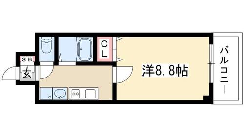 パルティール覚王山の間取り