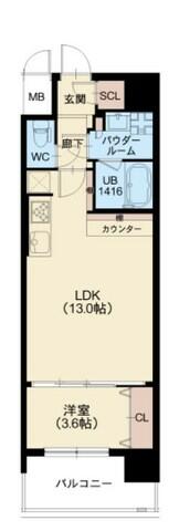 スプランディッド福島ＷＥＳＴ 802｜大阪府大阪市福島区海老江８丁目(賃貸マンション1LDK・8階・40.70㎡)の写真 その2