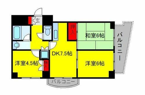 同じ建物の物件間取り写真 - ID:212042698683