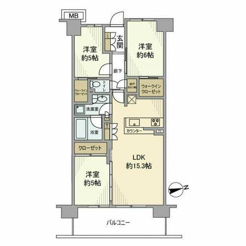 同じ建物の物件間取り写真 - ID:212042698626