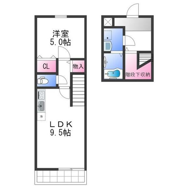 スリーハーブズグレンツェント泉大津｜大阪府泉大津市式内町(賃貸タウンハウス1LDK・--・41.16㎡)の写真 その2