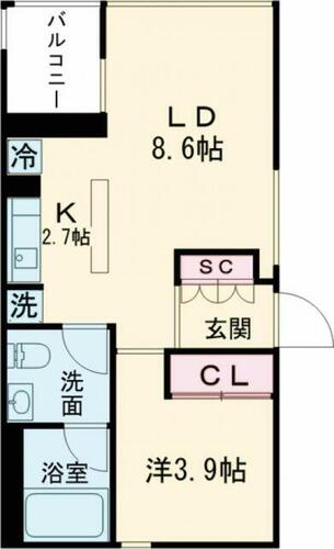 同じ建物の物件間取り写真 - ID:213102226003