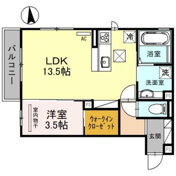 Ｌａ　ｍａｉｓｏｎ　Ｃｈｉｃｏ　Ｒｉｃｈ｜和歌山県和歌山市有本(賃貸アパート1LDK・1階・43.91㎡)の写真 その2