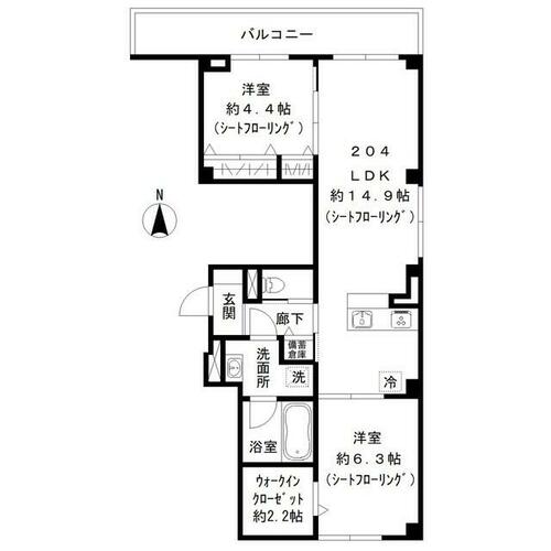 同じ建物の物件間取り写真 - ID:213103348296