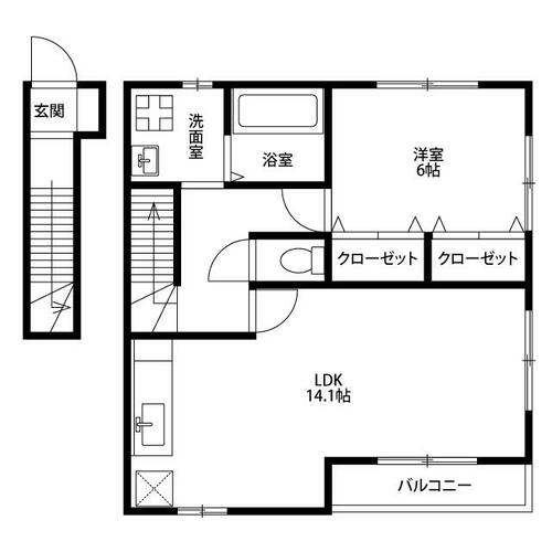 同じ建物の物件間取り写真 - ID:223032284107