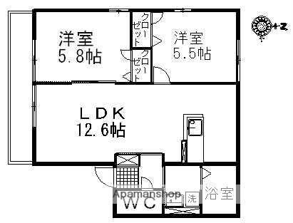 Ｄａ　ｃａｐｏ　Ⅰ・Ⅱ・Ⅲ・Ⅳ 2-101｜大分県玖珠郡玖珠町大字塚脇(賃貸アパート2LDK・1階・49.80㎡)の写真 その2