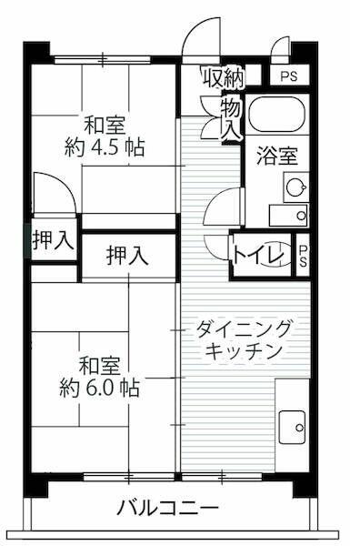 東京都西東京市向台町４丁目(賃貸マンション2DK・5階・40.38㎡)の写真 その2