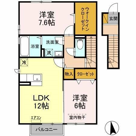 同じ建物の物件間取り写真 - ID:208009330026