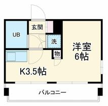 愛知県岡崎市南明大寺町（賃貸マンション1K・5階・17.50㎡） その2