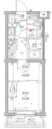 同じ建物の物件間取り写真 - ID:213103766809