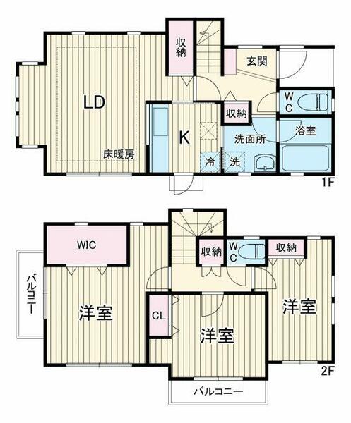 ＱＵＡＴＲＥ　ＳＡＩＳＯＮＳ宮崎台Ｂ棟 1｜神奈川県川崎市宮前区馬絹５丁目(賃貸一戸建3LDK・--・86.73㎡)の写真 その2