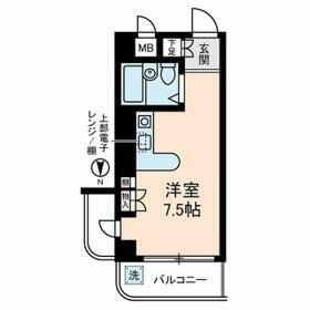 東京都三鷹市上連雀１丁目(賃貸マンション1R・4階・18.90㎡)の写真 その2