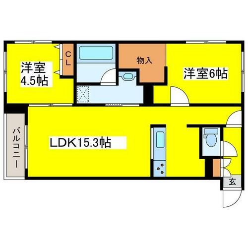 同じ建物の物件間取り写真 - ID:201022463917