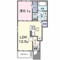 愛知県豊川市蔵子３丁目（賃貸アパート1LDK・1階・44.70㎡） その2