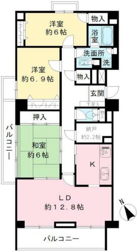 同じ建物の物件間取り写真 - ID:213103396235