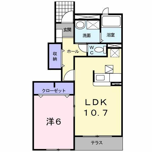 神奈川県横浜市都筑区北山田６丁目(賃貸アパート1LDK・1階・44.24㎡)の写真 その2