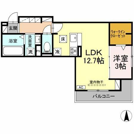 同じ建物の物件間取り写真 - ID:222016568452