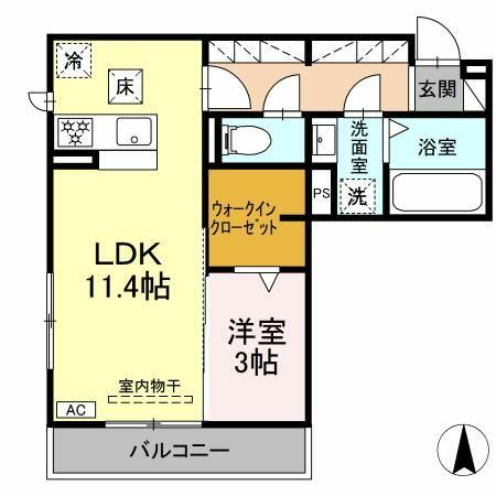 同じ建物の物件間取り写真 - ID:222016568501