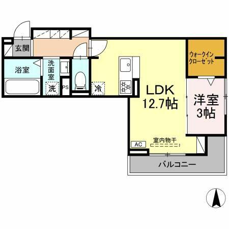 同じ建物の物件間取り写真 - ID:222016568453