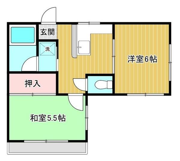 王子コーポ 301｜兵庫県神戸市灘区倉石通６丁目(賃貸マンション2K・3階・31.00㎡)の写真 その2