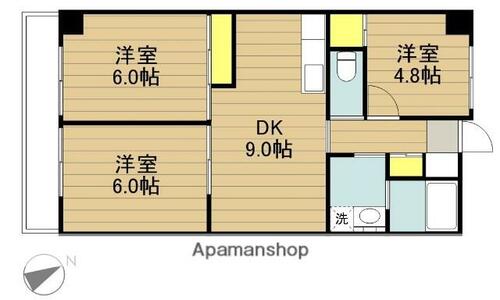 同じ建物の物件間取り写真 - ID:211045800666