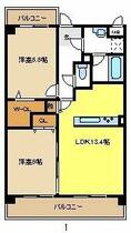 愛知県名古屋市名東区社台２丁目（賃貸マンション2LDK・1階・60.45㎡） その2