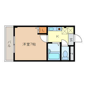 ＪＣ　ＰＡＲＫみずほ台 205｜埼玉県富士見市東みずほ台２丁目(賃貸マンション1K・2階・21.16㎡)の写真 その2