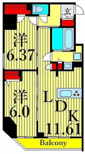 同じ建物の物件間取り写真 - ID:213103126361