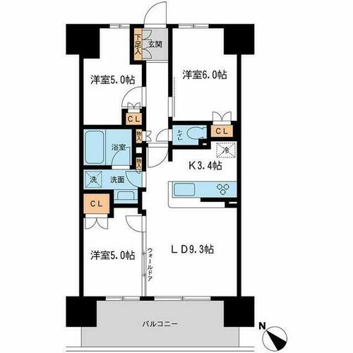 同じ建物の物件間取り写真 - ID:214055652417