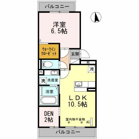 神奈川県相模原市南区上鶴間本町２丁目(賃貸アパート1SLDK・2階・44.39㎡)の写真 その2