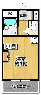 フロレスタ三輪 303｜兵庫県三田市三輪４丁目(賃貸マンション1R・3階・20.00㎡)の写真 その2