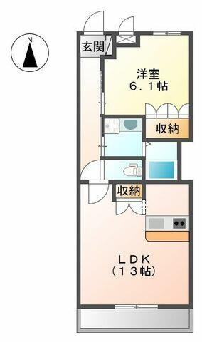 岐阜県岐阜市宇佐南１丁目(賃貸マンション1LDK・1階・48.60㎡)の写真 その2