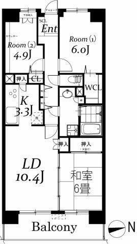 同じ建物の物件間取り写真 - ID:212042780284