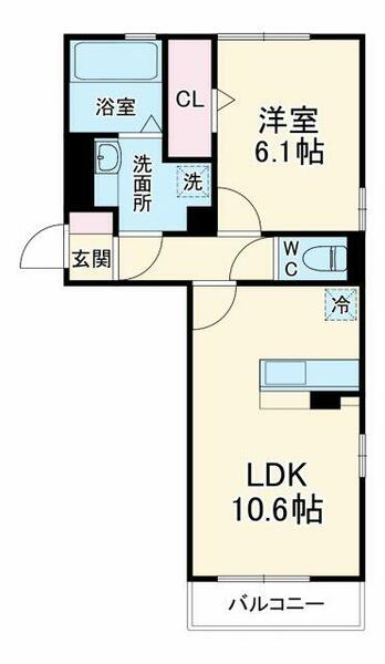 ロイジェントパークス草加手代　Ｂ｜埼玉県草加市手代２丁目(賃貸アパート1LDK・2階・42.54㎡)の写真 その2