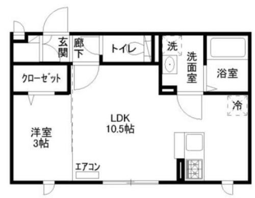 同じ建物の物件間取り写真 - ID:213103026892