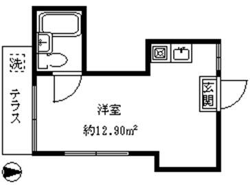 クレッセンドハイツ 101｜東京都杉並区下井草２丁目(賃貸アパート1R・1階・12.90㎡)の写真 その2