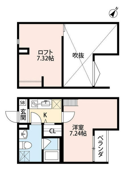 ラ・フロレゾン｜大阪府大阪市此花区春日出北２丁目(賃貸アパート1K・2階・23.80㎡)の写真 その2