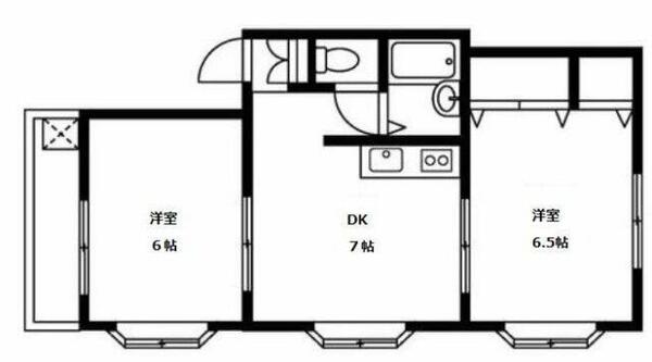 ティージュ目黒（ティージュメグロ） 102｜東京都目黒区下目黒４丁目(賃貸アパート2DK・1階・41.00㎡)の写真 その2