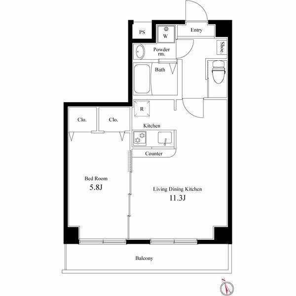 ラヴィエント浅草言問｜東京都台東区浅草６丁目(賃貸マンション1LDK・2階・40.16㎡)の写真 その2