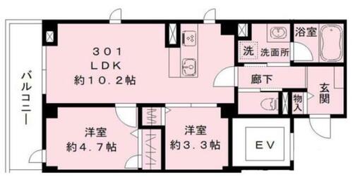 同じ建物の物件間取り写真 - ID:213103513358