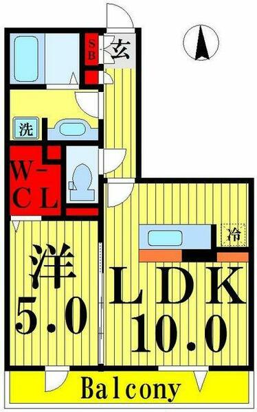 Ｅｌ　Ｃｈｅｒｉｔｏ 302｜東京都足立区西加平１丁目(賃貸アパート1LDK・3階・38.86㎡)の写真 その2