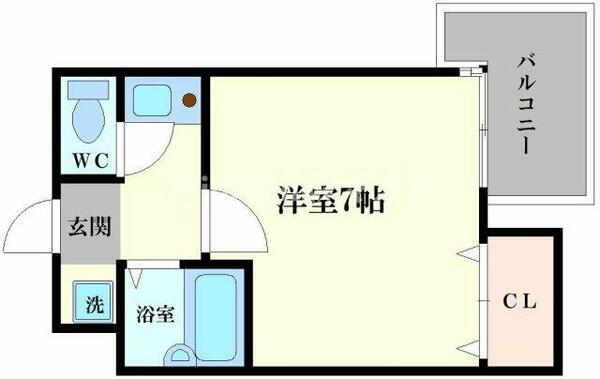 大国町青山ビル別館｜大阪府大阪市浪速区浪速西２丁目(賃貸マンション1K・8階・22.00㎡)の写真 その2