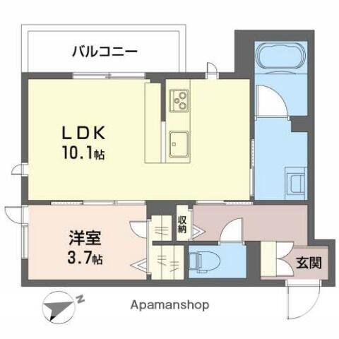 同じ建物の物件間取り写真 - ID:216001982165