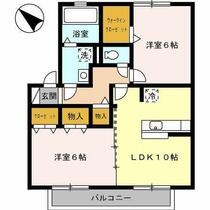 インターフレグラント　Ｂ棟 203 ｜ 長崎県大村市池田２丁目（賃貸アパート2LDK・2階・55.20㎡） その2