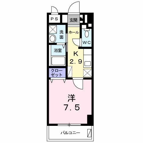 沖縄県那覇市久米１丁目(賃貸マンション1K・6階・29.33㎡)の写真 その2