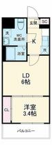 埼玉県さいたま市浦和区岸町６丁目（賃貸マンション2K・3階・26.40㎡） その2