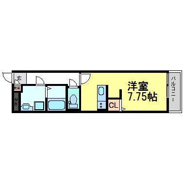 ルミエール 106｜兵庫県尼崎市大庄中通１丁目(賃貸アパート1R・1階・25.28㎡)の写真 その2