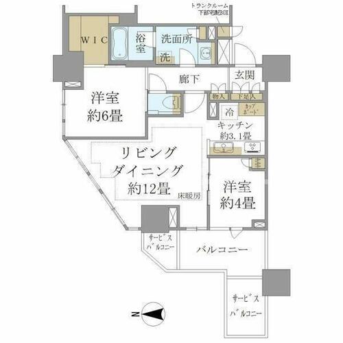 同じ建物の物件間取り写真 - ID:213103253545