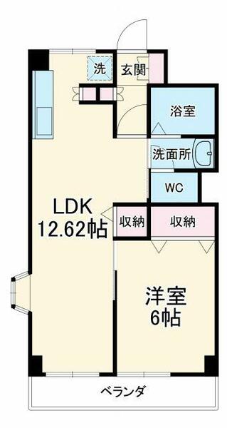 神奈川県横浜市青葉区もえぎ野(賃貸マンション1LDK・3階・42.50㎡)の写真 その2